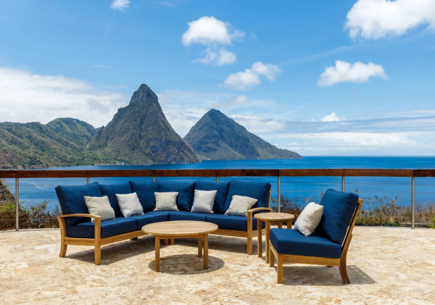 St. Lucia Left-Arm Loveseat Section view 43