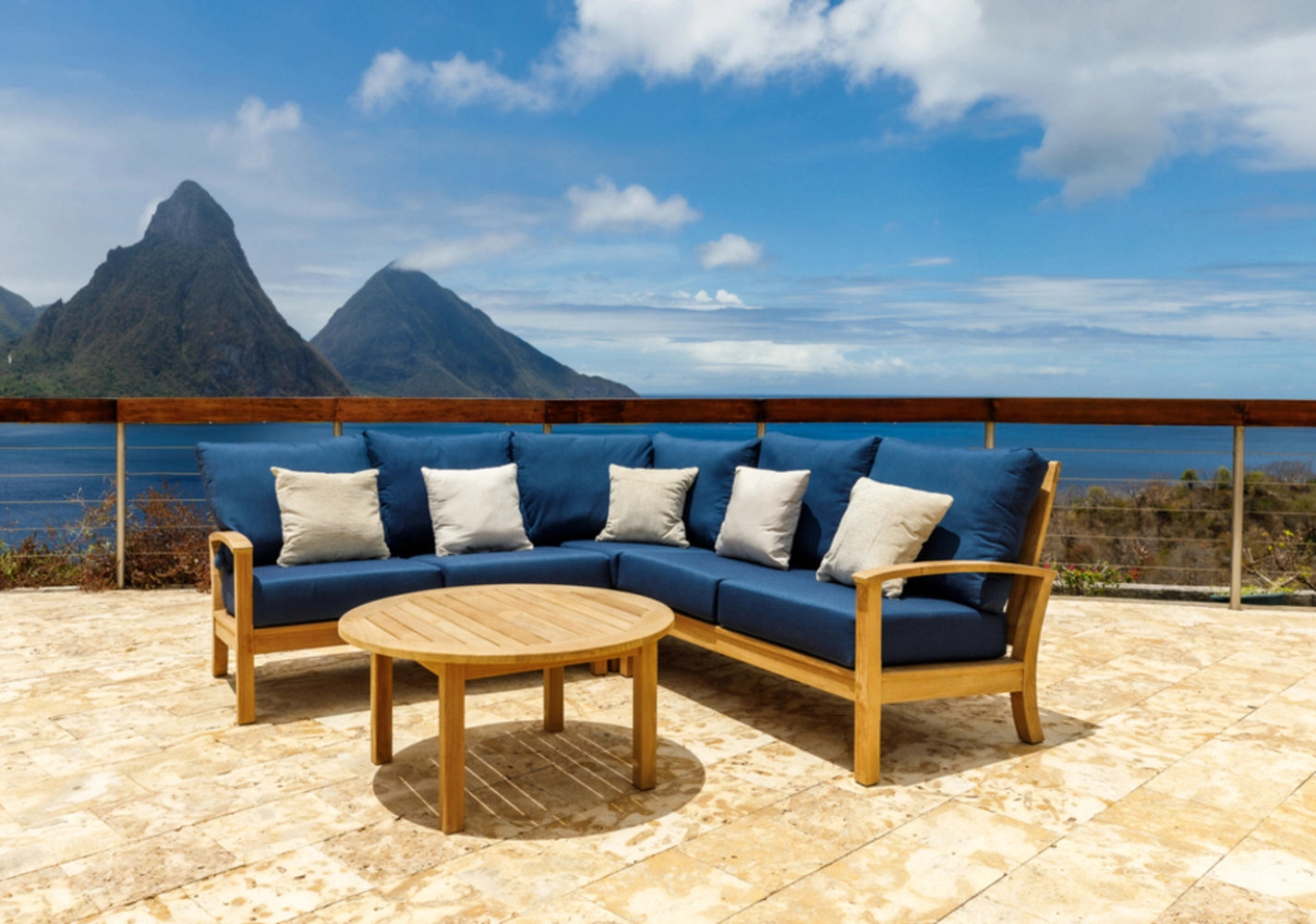 St. Lucia Right-Arm Loveseat Section view 30