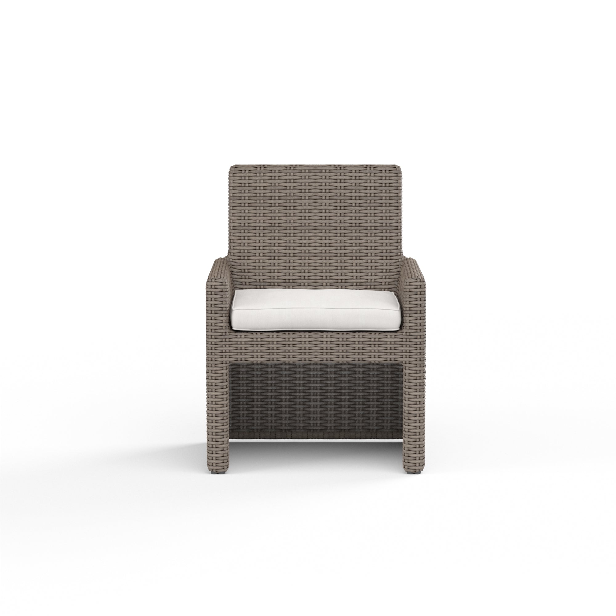 Coronado Wicker Cushioned Dining Arm Chair