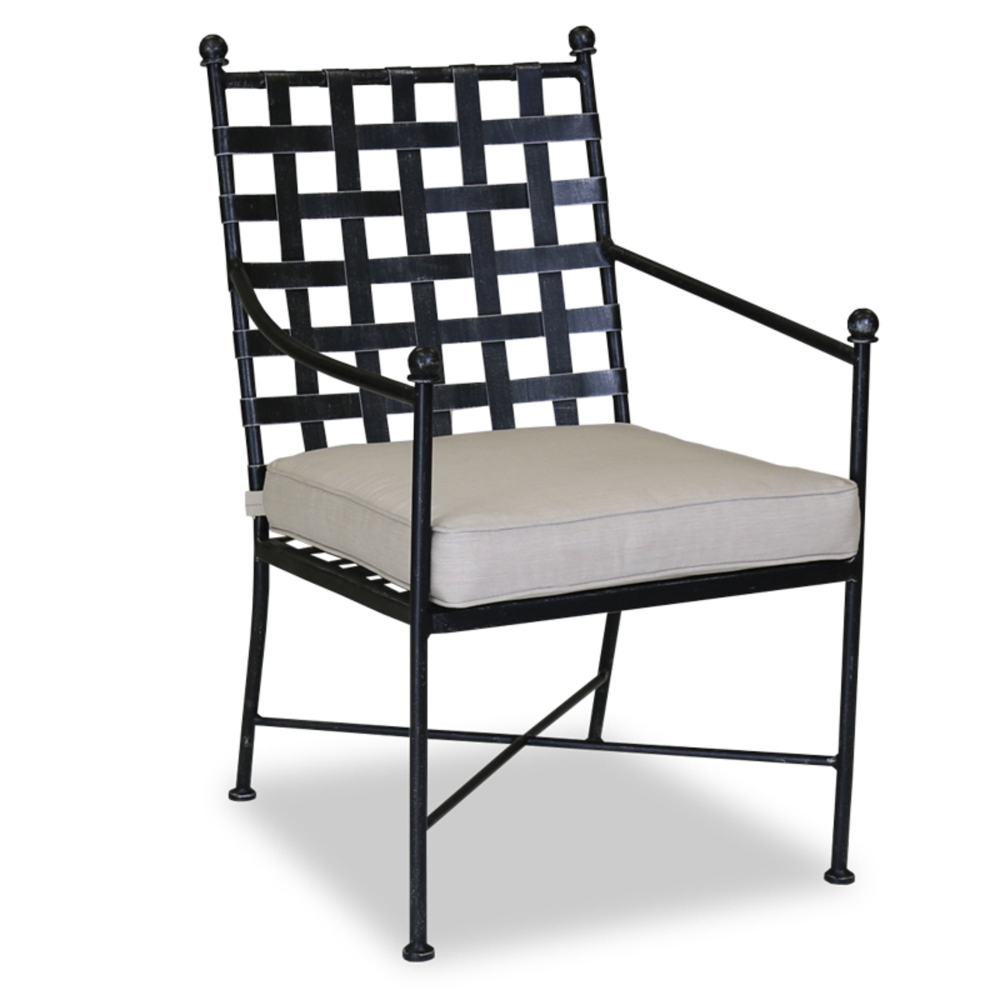 Provence Cushioned Dining Arm Chair