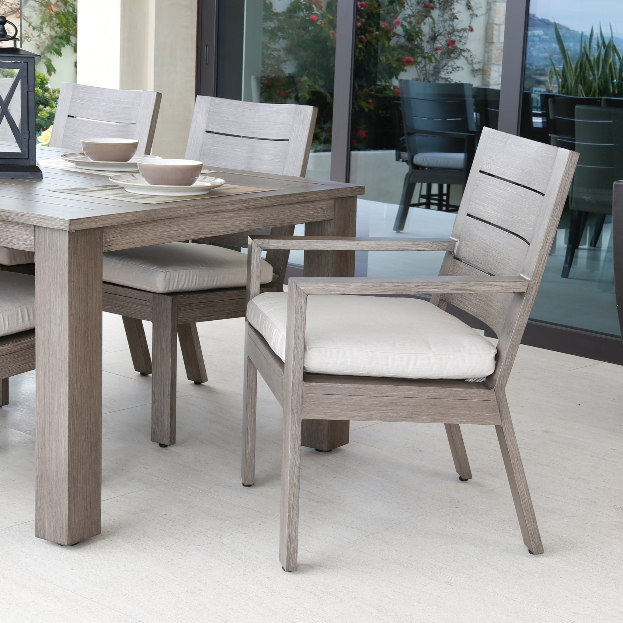 Laguna Cushioned Dining Arm Chair