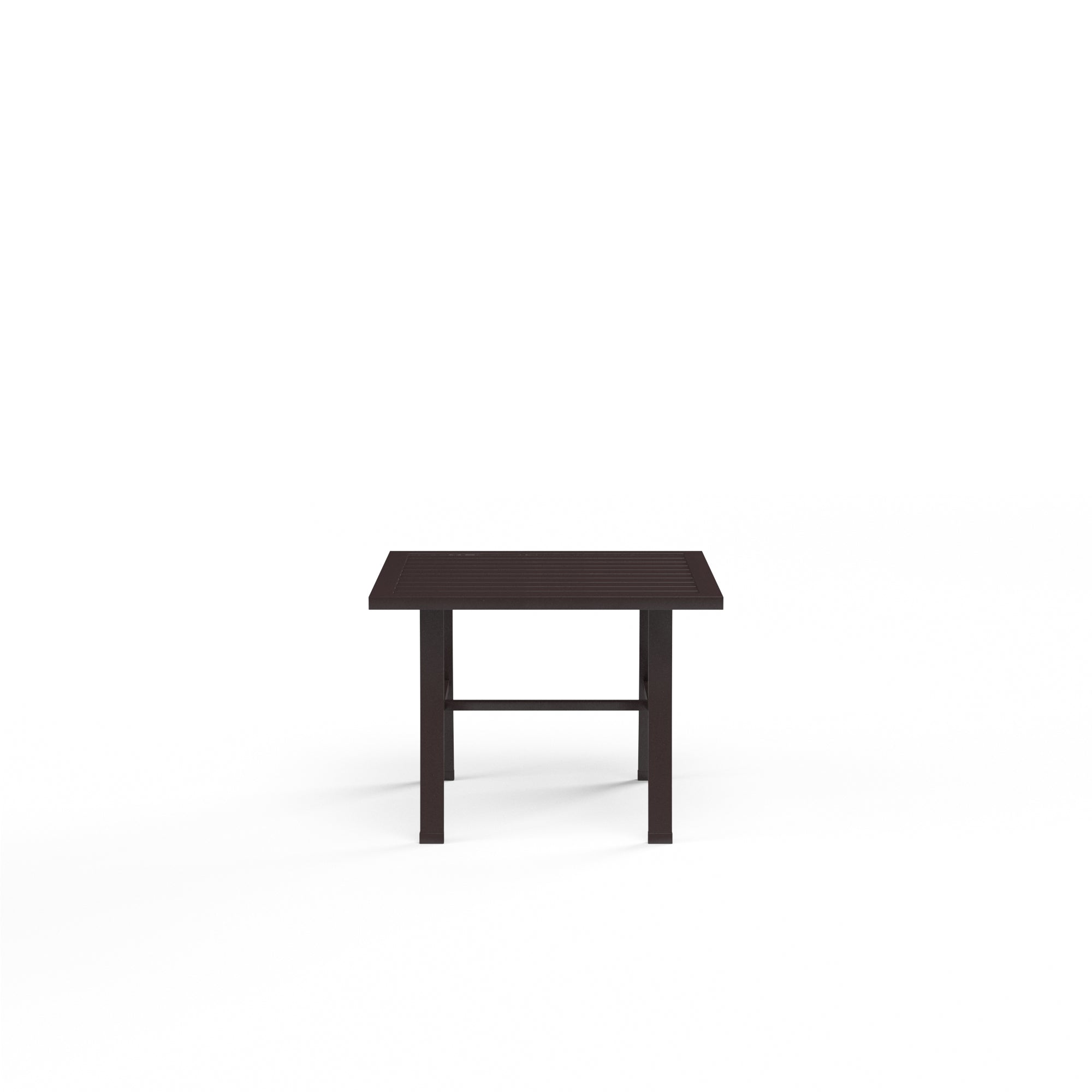 La Jolla 22" Square Aluminum End Table
