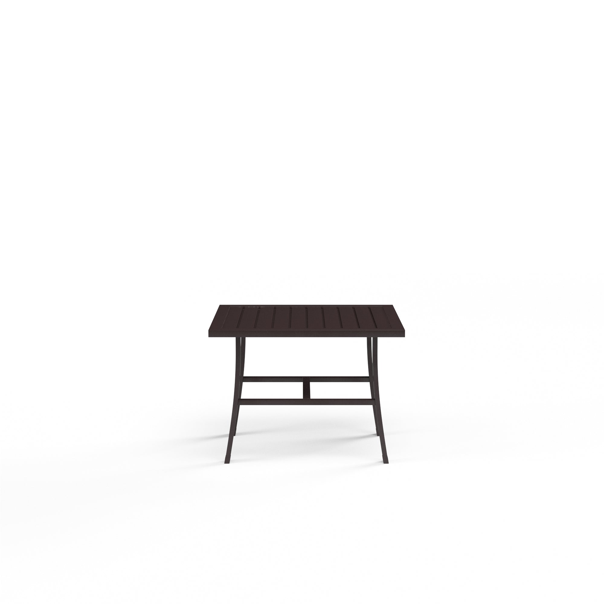 La Jolla 22" Square Aluminum End Table