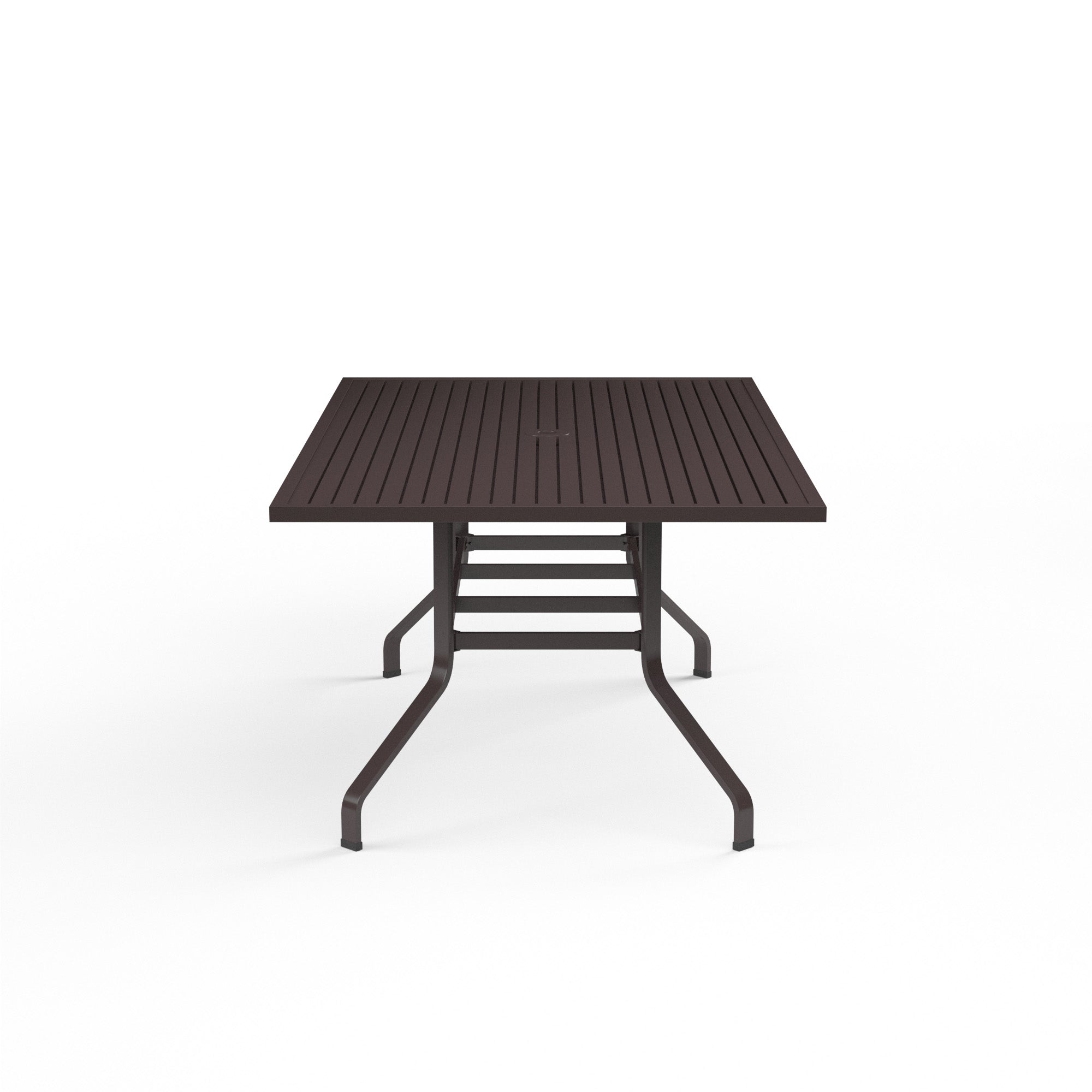 La Jolla 42" x 72" Rectangular Aluminum Dining Table