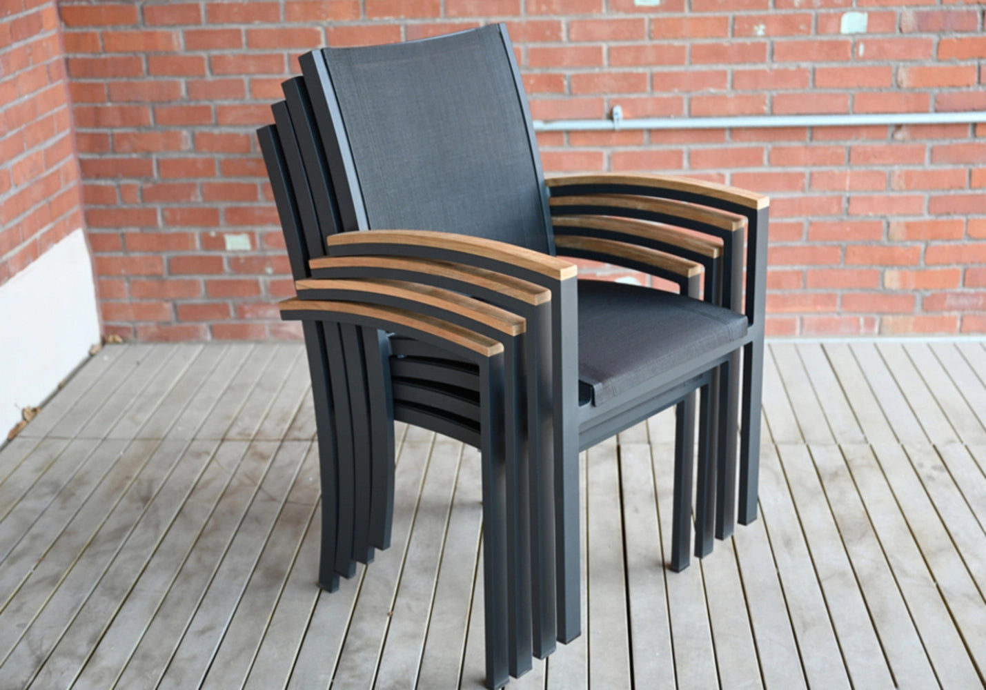 Tribeca Stacking Dining Arm Chair view 6