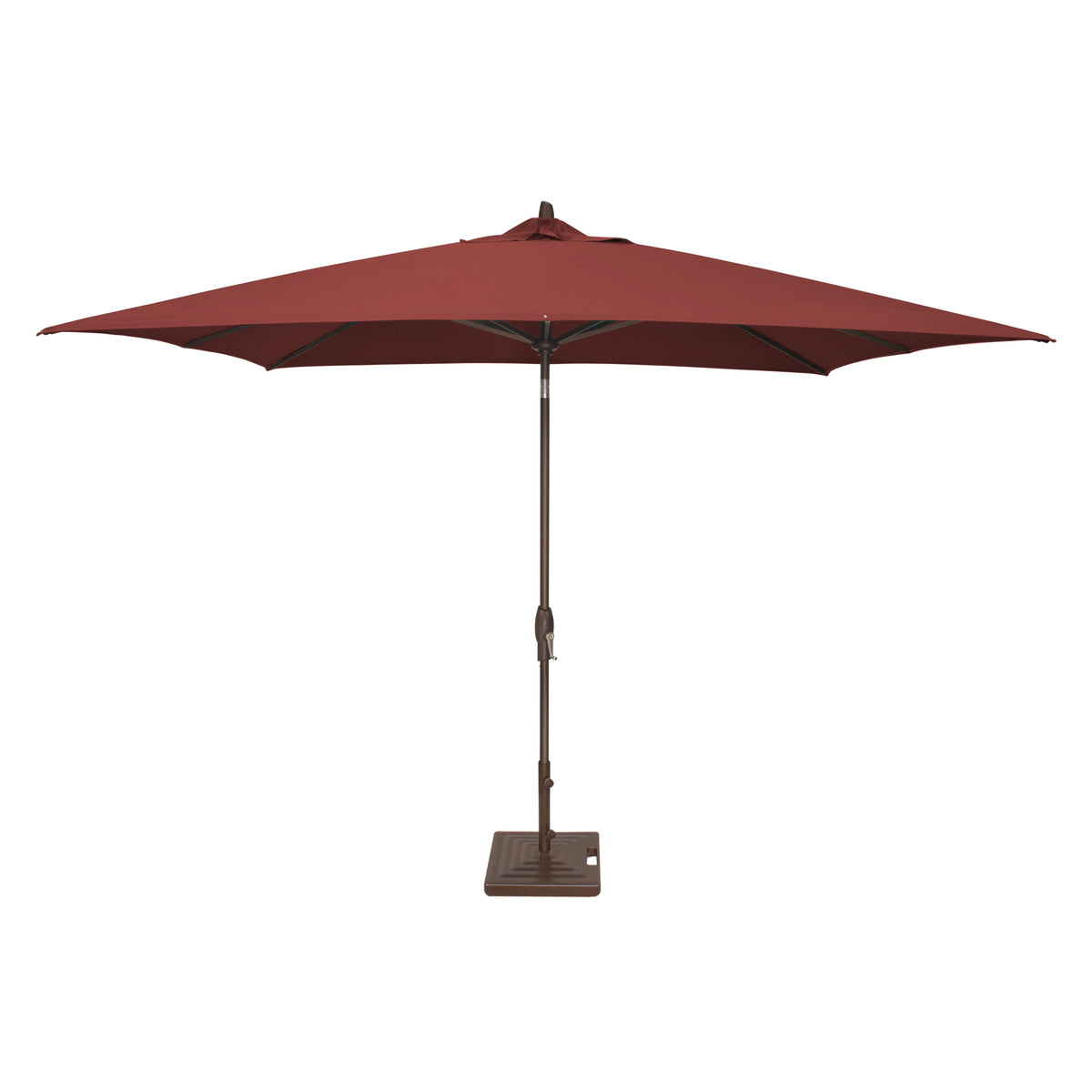 Treasure Garden Auto Tilt 8' x 10' Rectangular Aluminum Market Umbrella