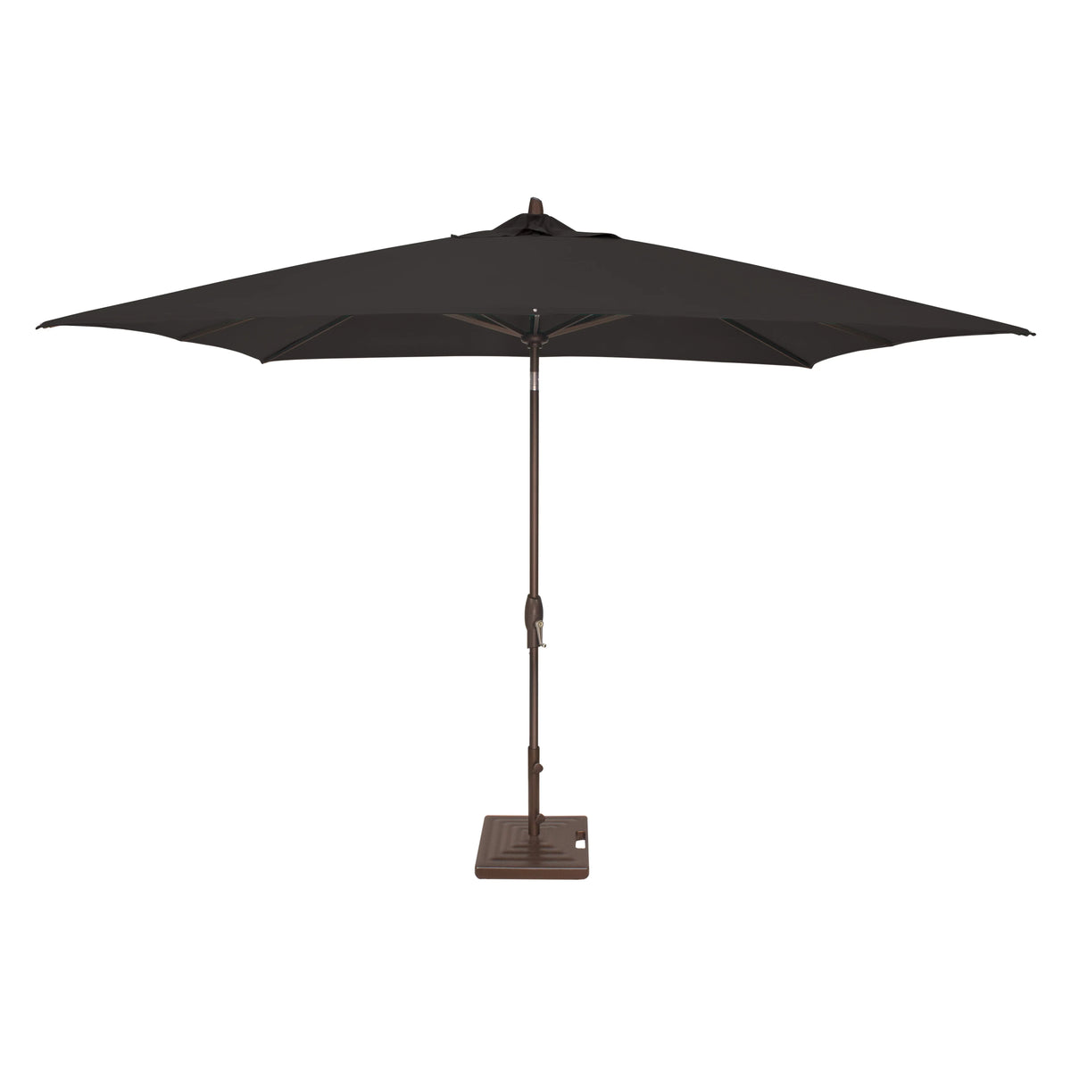 Outdoor Treasure Garden 8 x 10 ft. Sunbrella Aluminium Auto Tilt Patio Umbrella Sunbrella Black