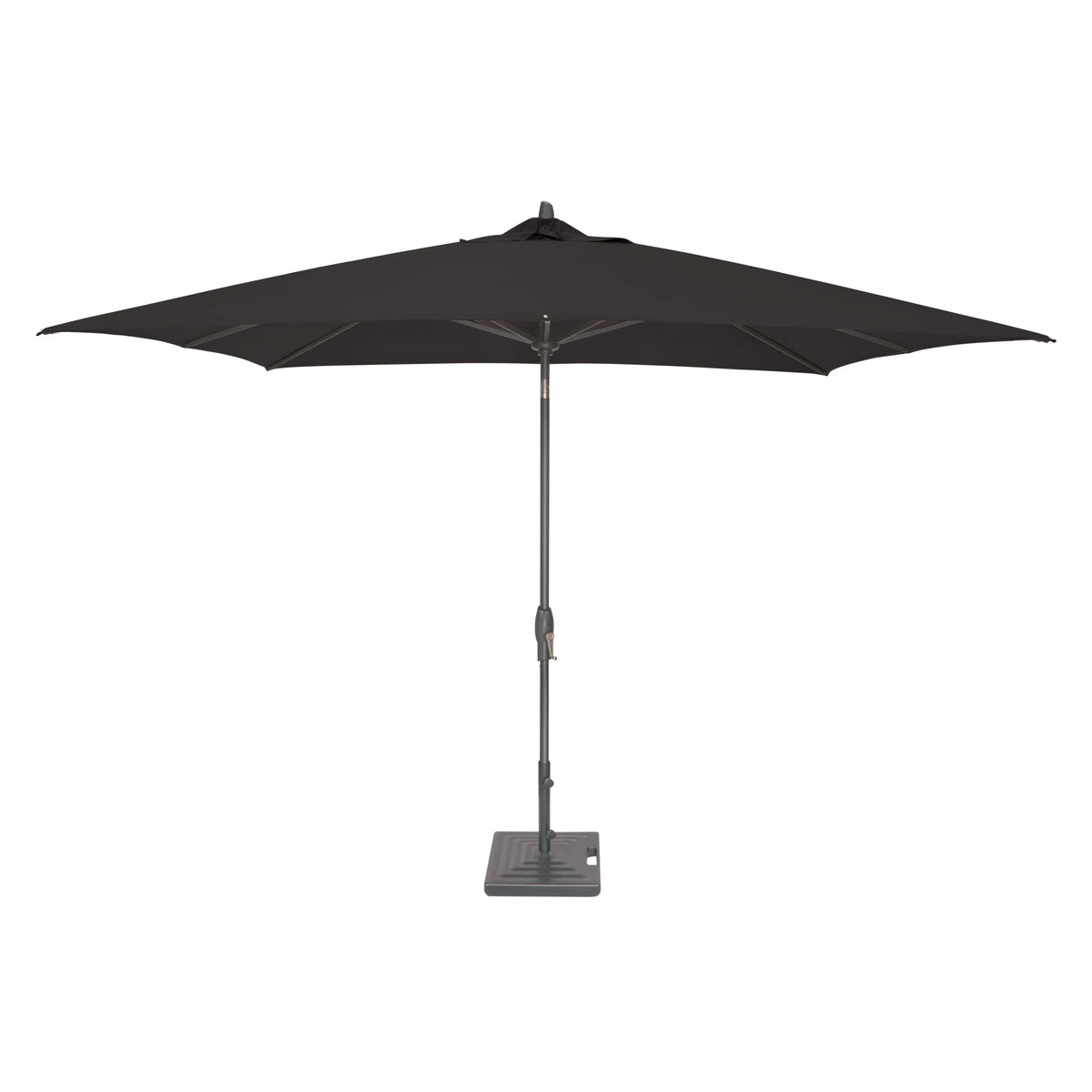Outdoor Treasure Garden 8 x 10 ft. Sunbrella Aluminium Auto Tilt Patio Umbrella Sunbrella Black