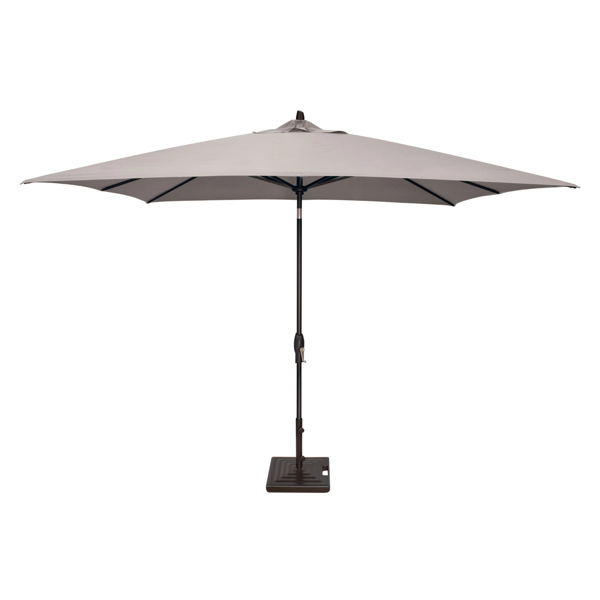 Treasure Garden Auto Tilt 8' x 10' Rectangular Aluminum Market Umbrella