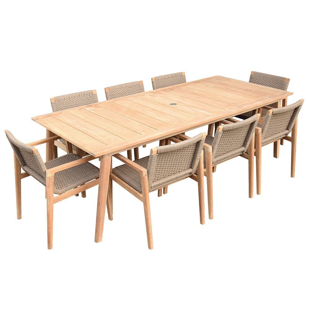 Royal Teak Admiral Dining Table detail