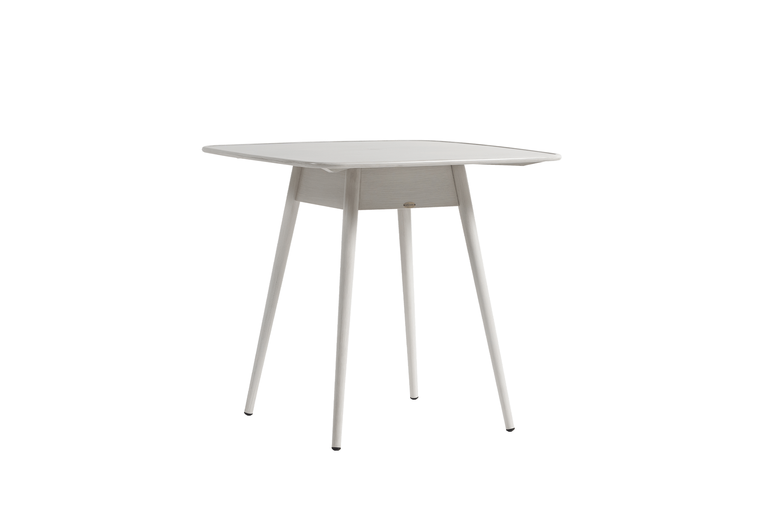 Coconut Grove Alinea 39" Square Counter Table with Umbrella Hole - Whitewash