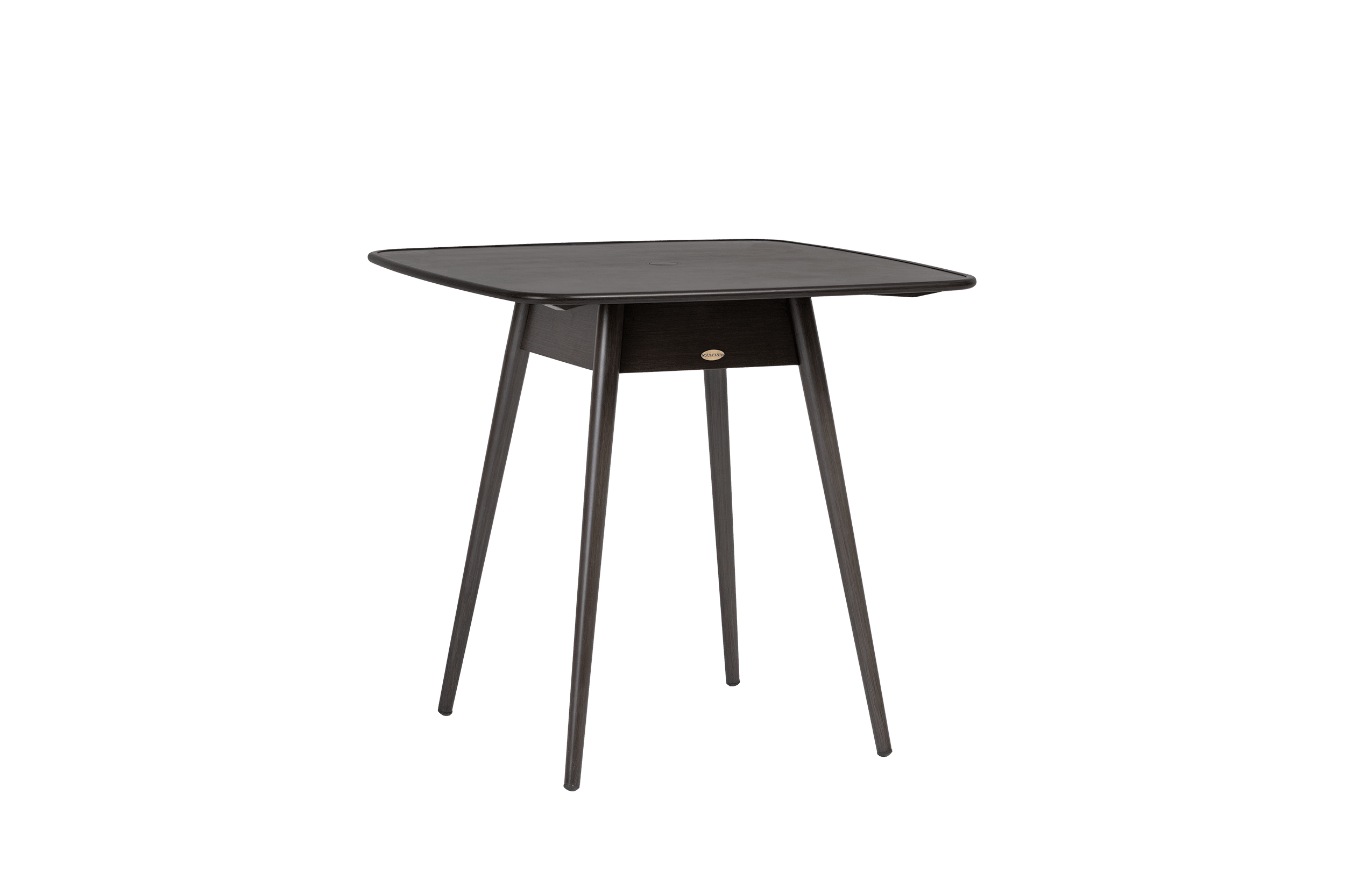 Coconut Grove Alinea 39" Square Counter Table with Umbrella Hole - Ash Grey