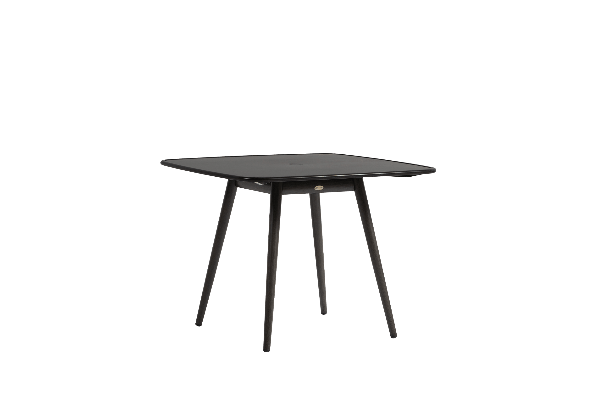 Coconut Grove Alinea 39" Square Dining Table with Umbrella Hole - Ash Grey