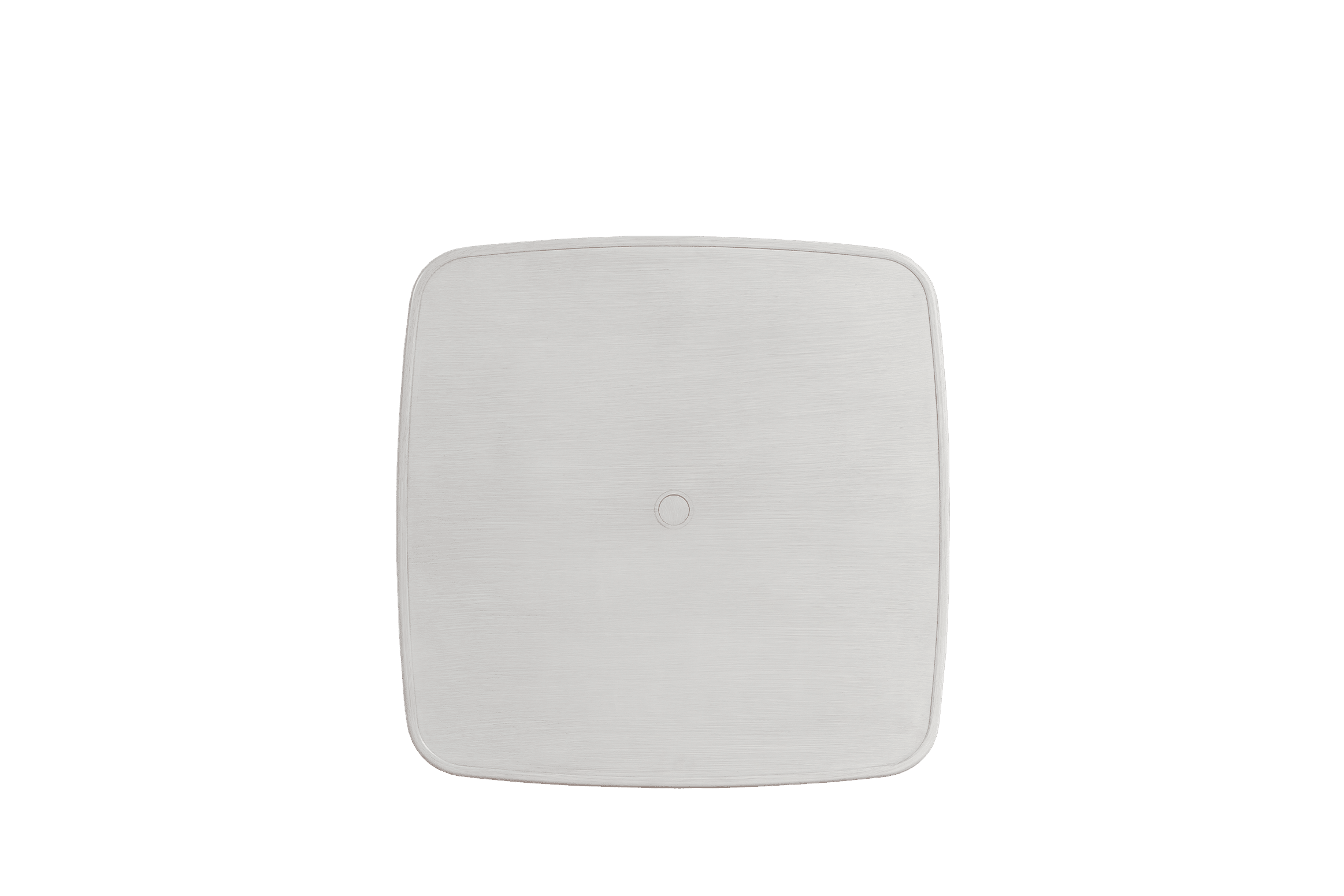 Coconut Grove Alinea 39" Square Dining Table with Umbrella Hole - Whitewash