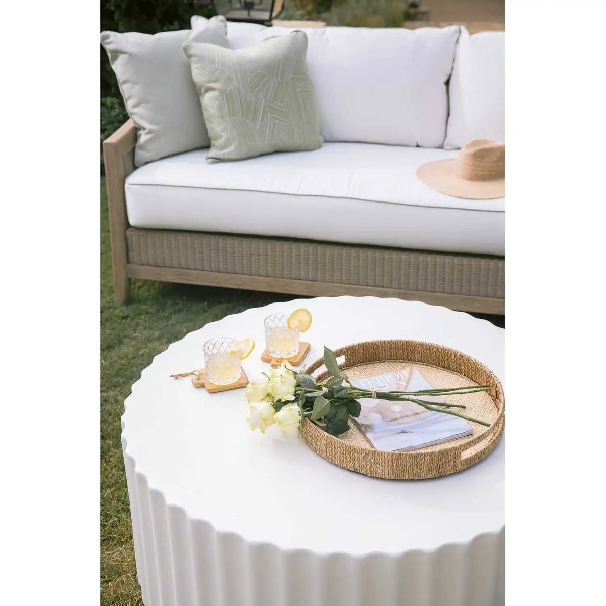Athena 41" Round Coffee Table SW6203-ACT by Sunset West 2