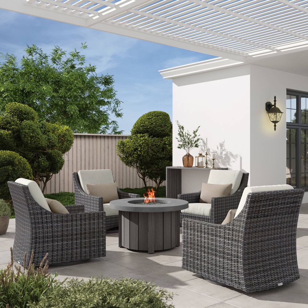 Avallon High Back Swivel Glider Club Chair 5