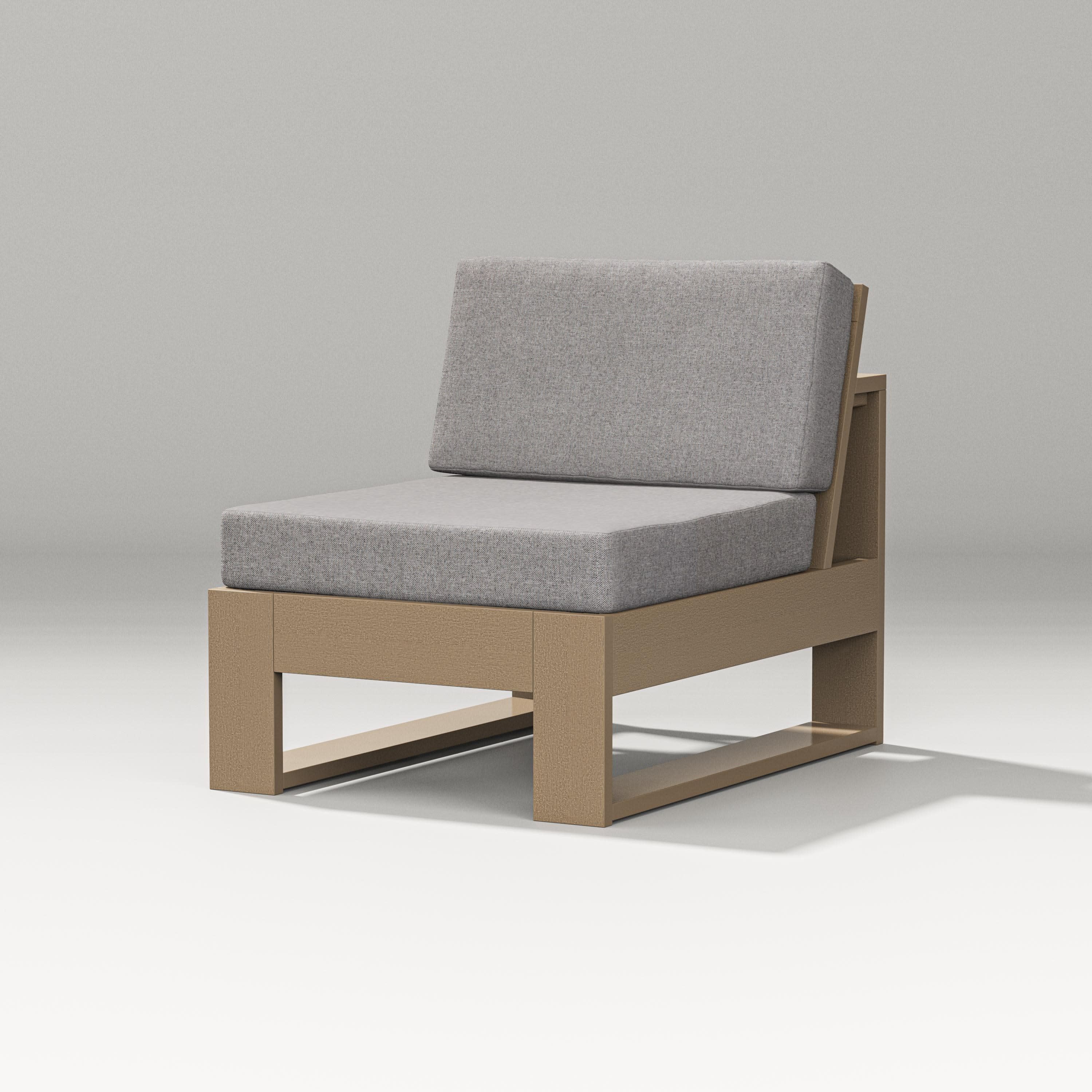 Latitude Modular Armless Chair with Cushion