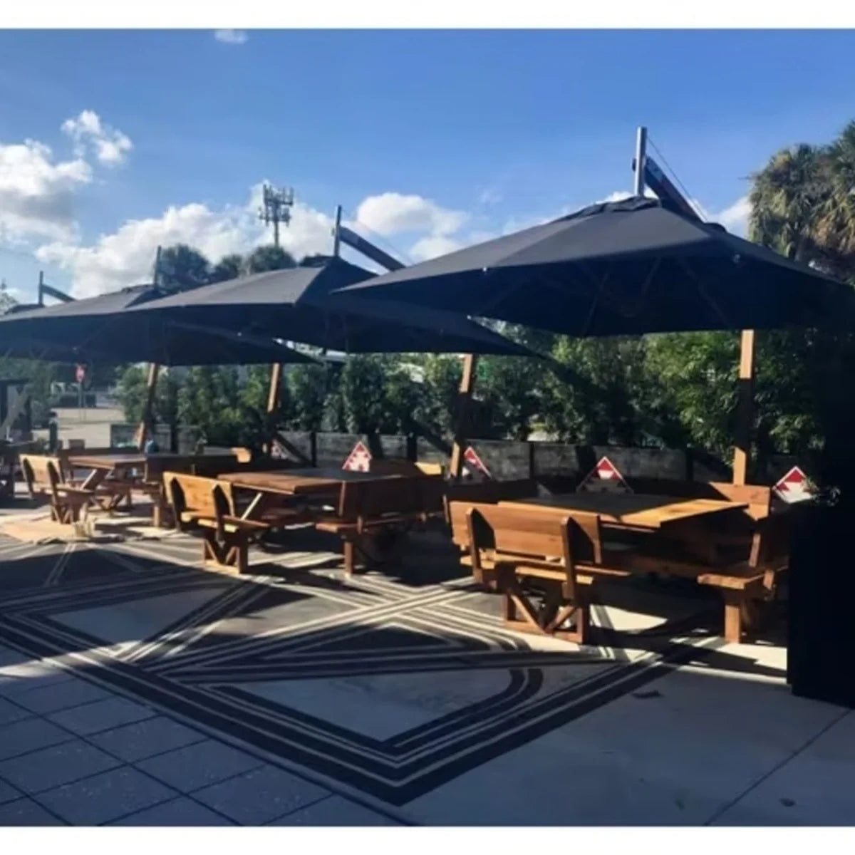 Hurricane 10' x 13' Rectangular Aluminum Cantilever Umbrella 10