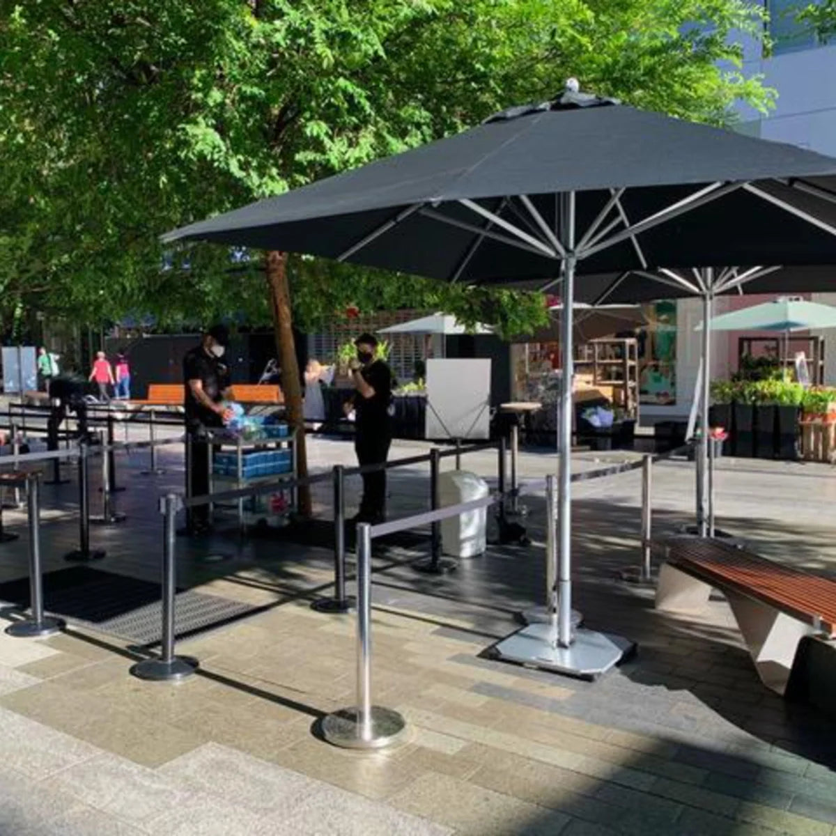 Hurricane 8.5' x 11.5' Rectangular Aluminum Market Umbrella 6