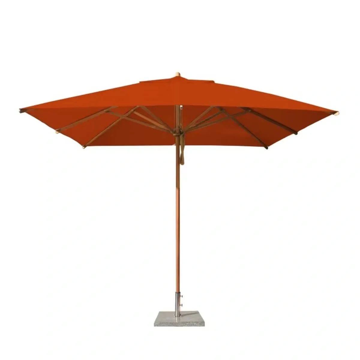Levante 11' Square Bamboo Market Umbrella 12