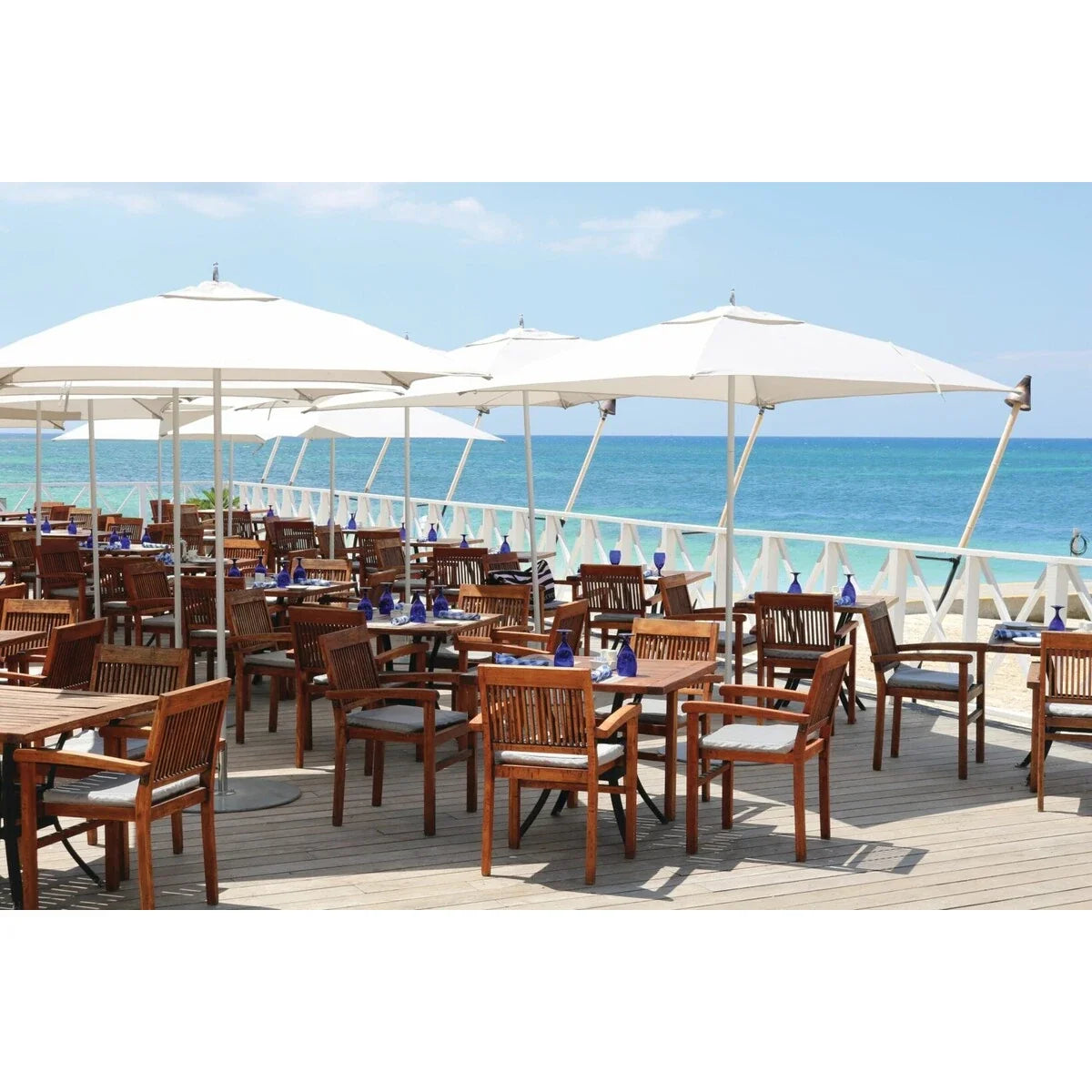 Bay Master M1 Classic Center Post 6' x 9' Rectangle Umbrella-7