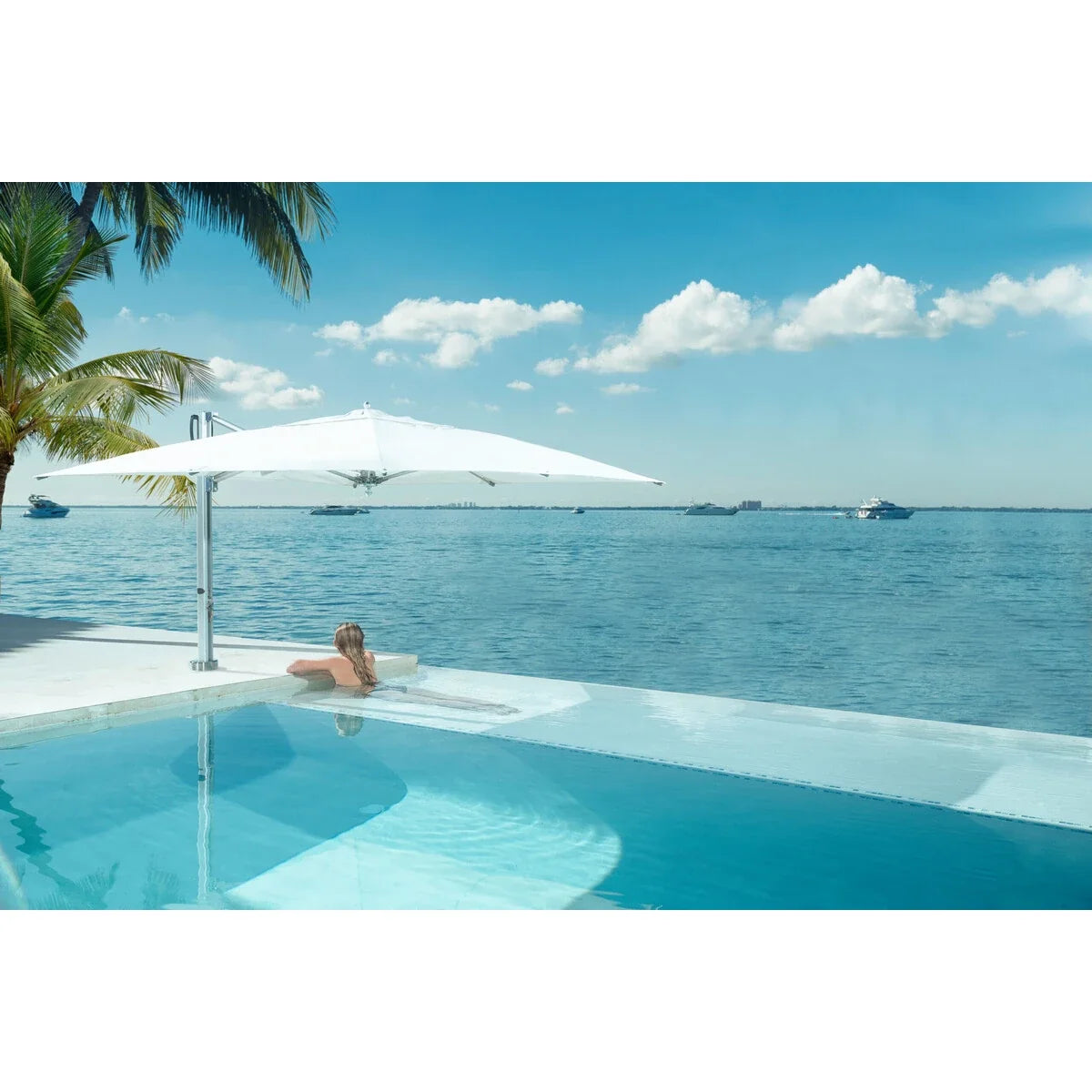 Bay Master M1 Swim Under Cantilever 8' Square Umbrella-5