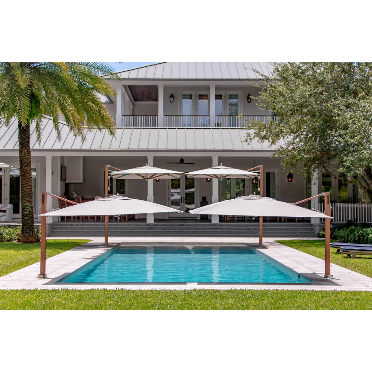 Bay Master M1 Swim Under Cantilever 8' Square Umbrella-6
