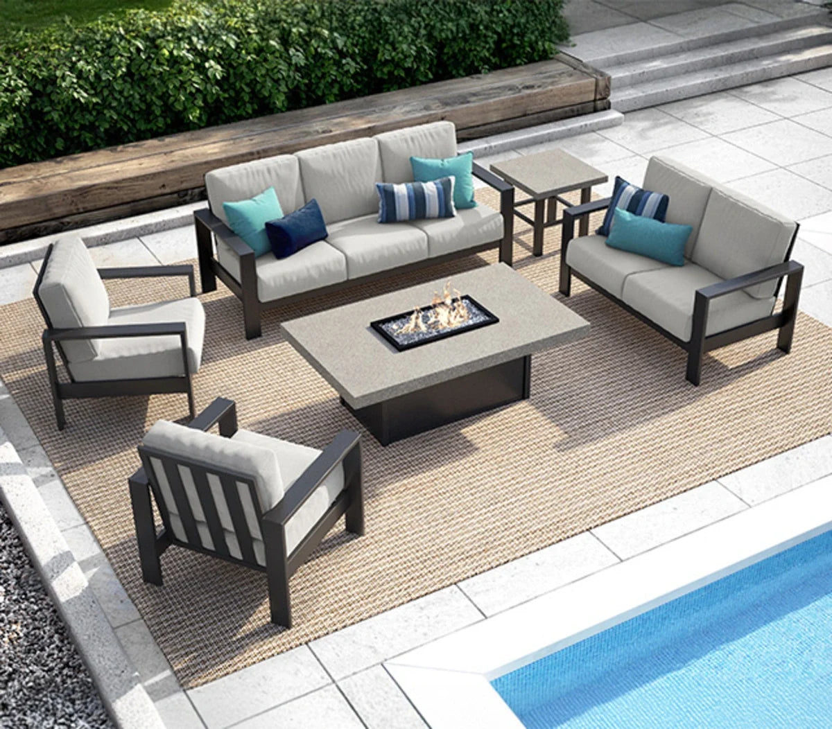 Blair Cushion Aluminum Right Arm Loveseat Section 8442R
