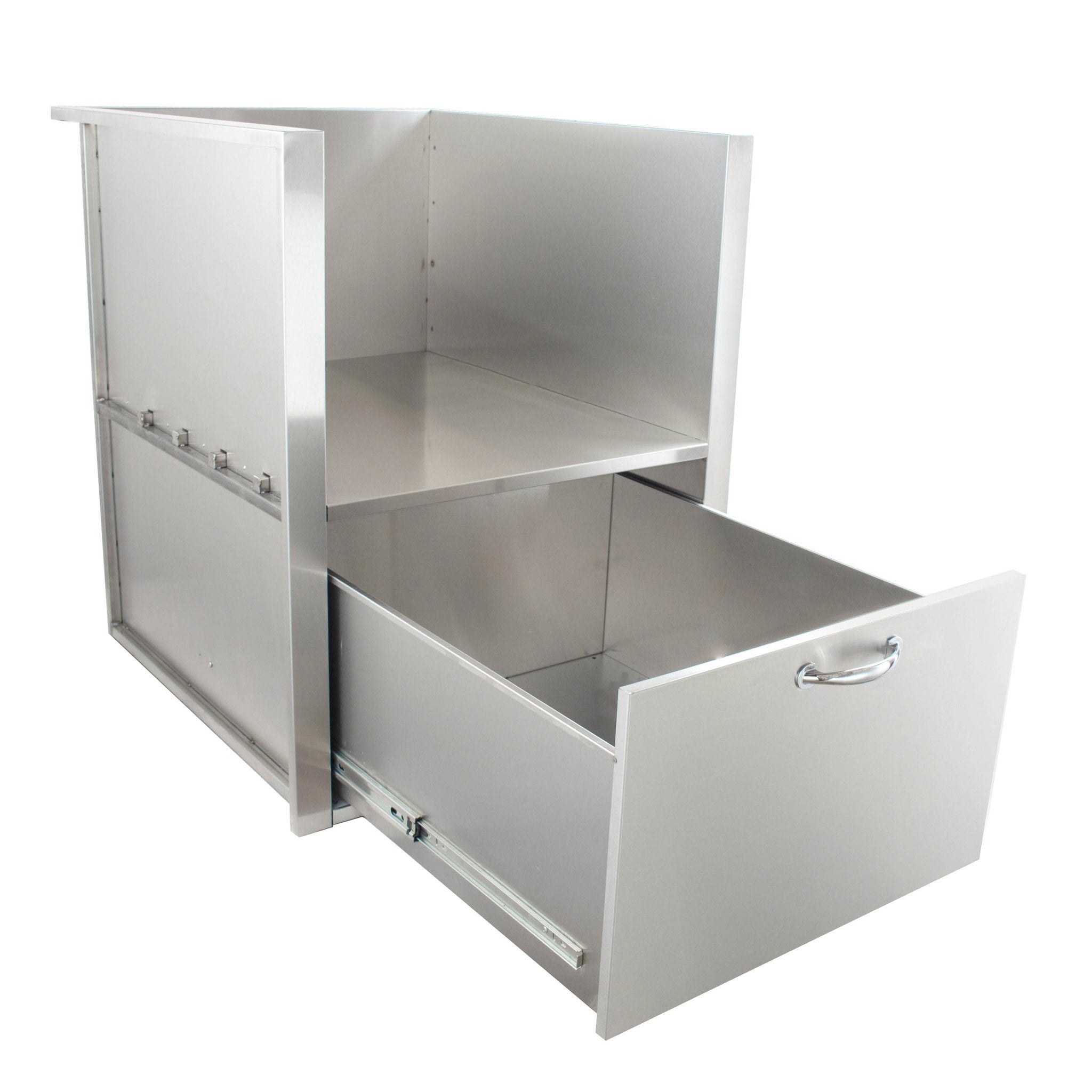 Stainless Steel Kamado Sleeve with Drawer