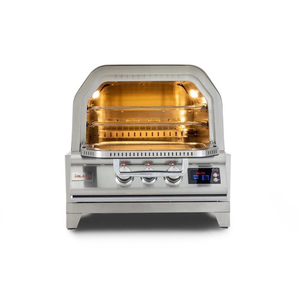 26" Stainless Steel Built-In Gas Outdoor Pizza Oven
