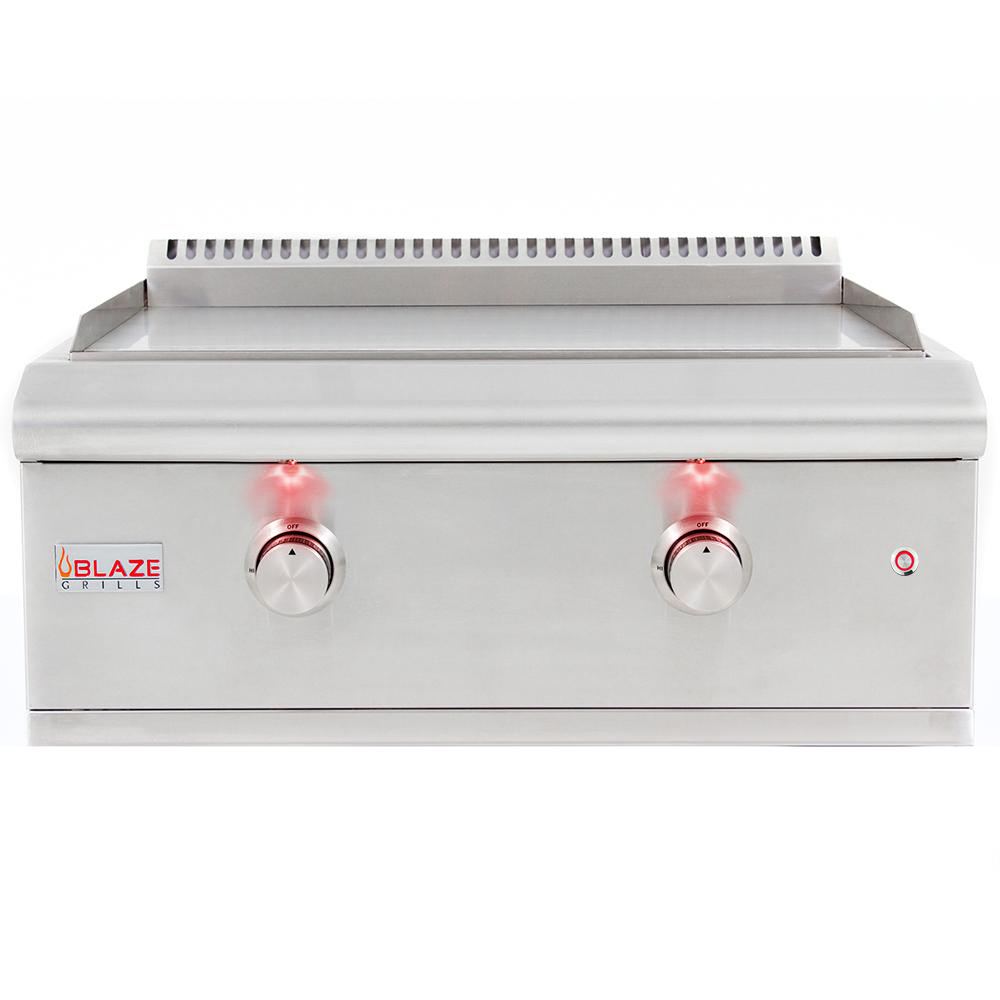 Premium LTE 30" Stainless Steel Built-In Gas Griddle