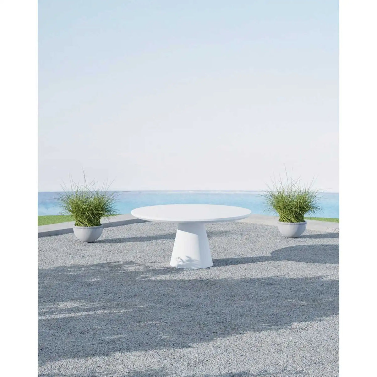 Bone 63" Round Dining Table SW6203-BRDT63 by Sunset West 1
