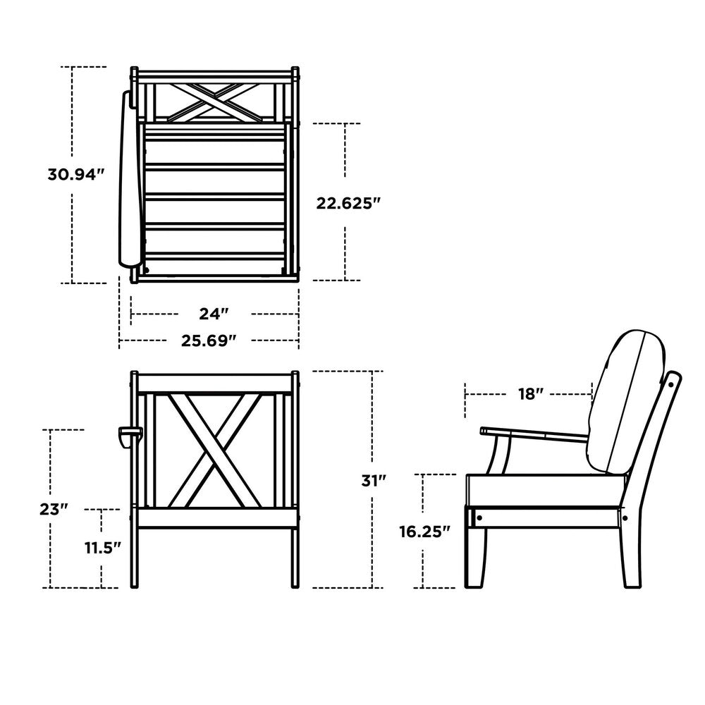 Braxton Modular Left Arm Chair 9