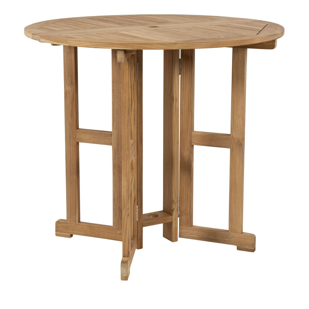 Royal Teak Drop Leaf 45 Round Bar Table