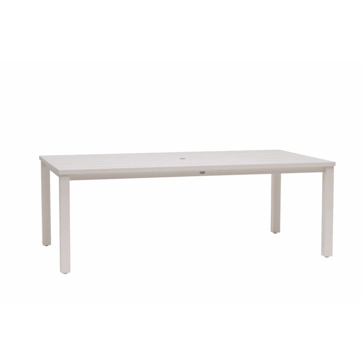 Budapest Sunbury 84" x 44" Rectangular Dining Table with Umbrella Hole