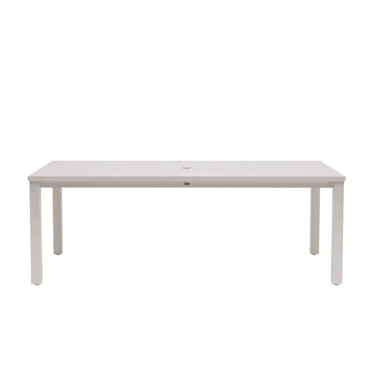 Budapest Sunbury 84" x 44" Rectangular Dining Table with Umbrella Hole