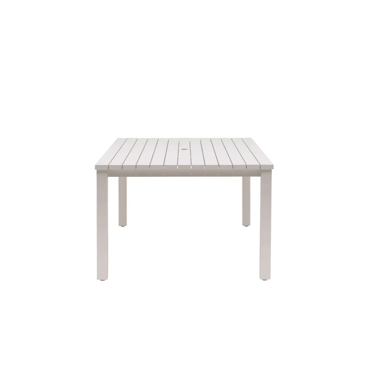 Budapest Sunbury 84" x 44" Rectangular Dining Table with Umbrella Hole