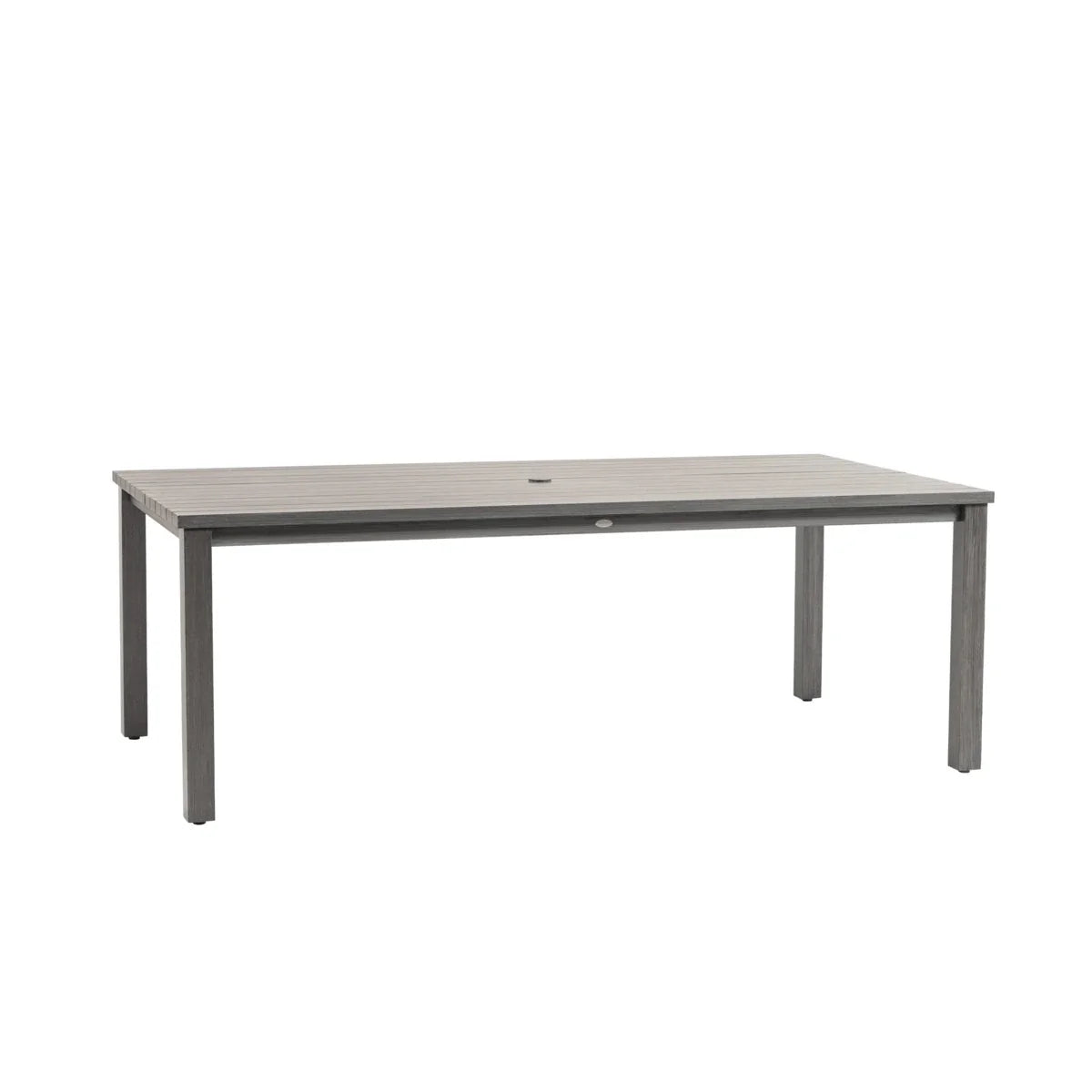Budapest Sunbury 84" x 44" Rectangular Dining Table with Umbrella Hole