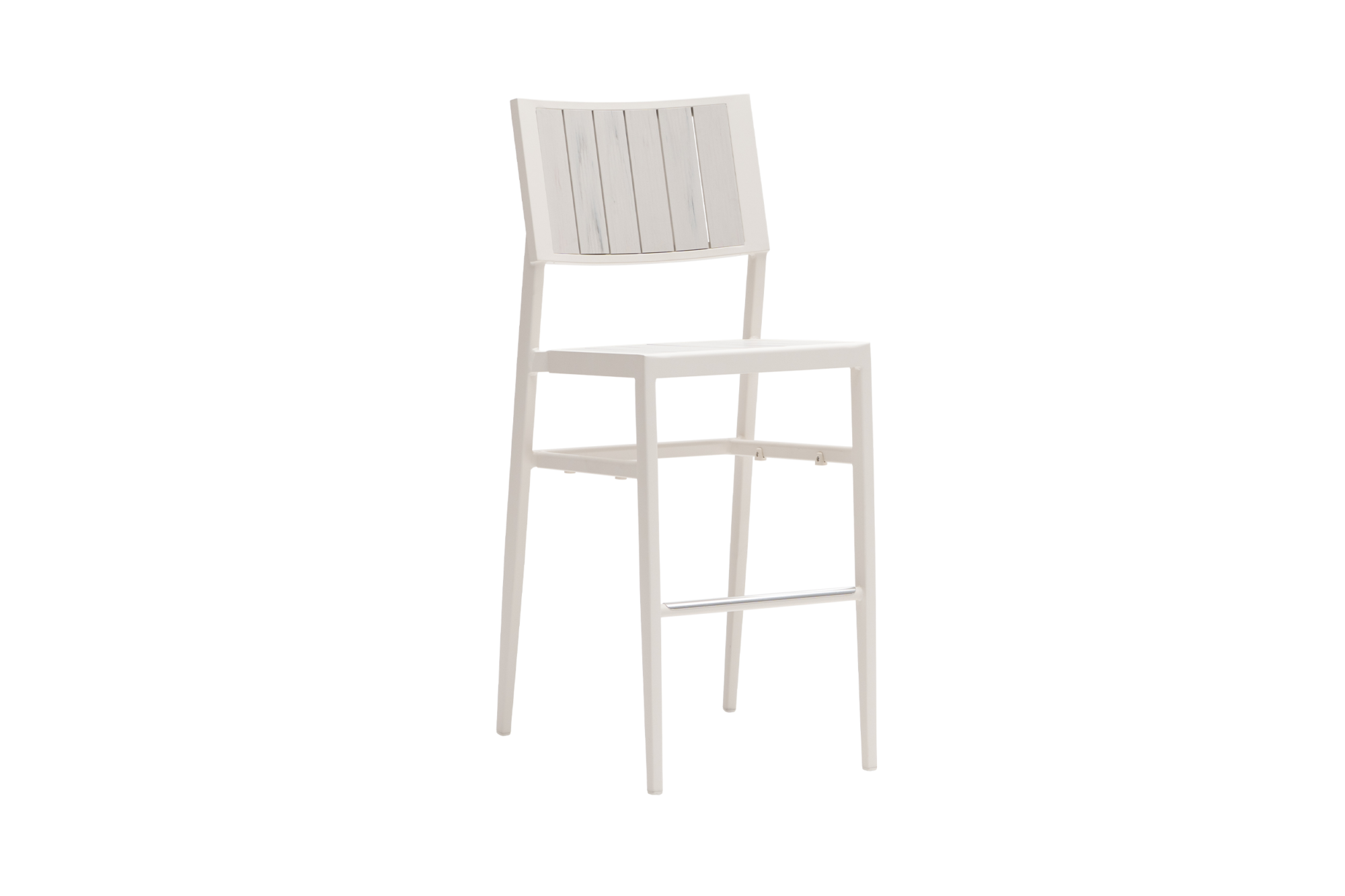 Avignon Bar Chair without Arm - White/White