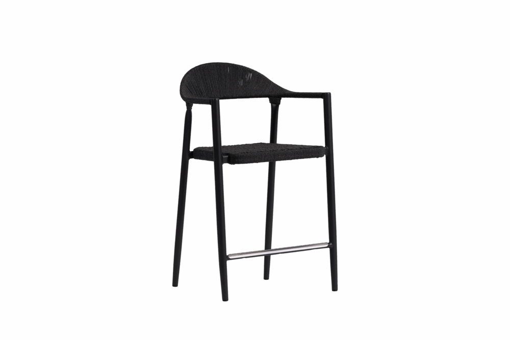 Ballina Counter Arm Chair - Charcoal/Diva Night