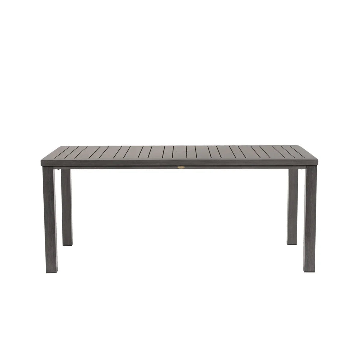 Canbria 71" x 39" Rectangular Dining Table with Umbrella Hole
