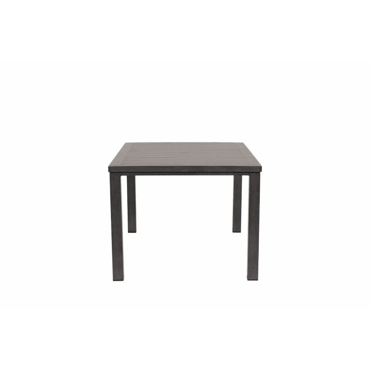 Canbria 71" x 39" Rectangular Dining Table with Umbrella Hole