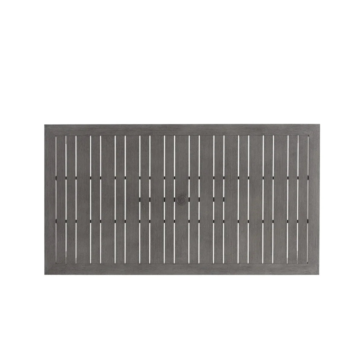 Canbria 71" x 39" Rectangular Dining Table with Umbrella Hole
