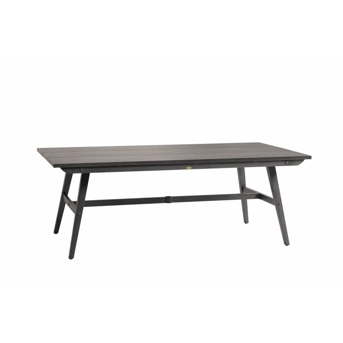 Canbria 82" x 44" Rectangular Bench Table with Umbrella Hole