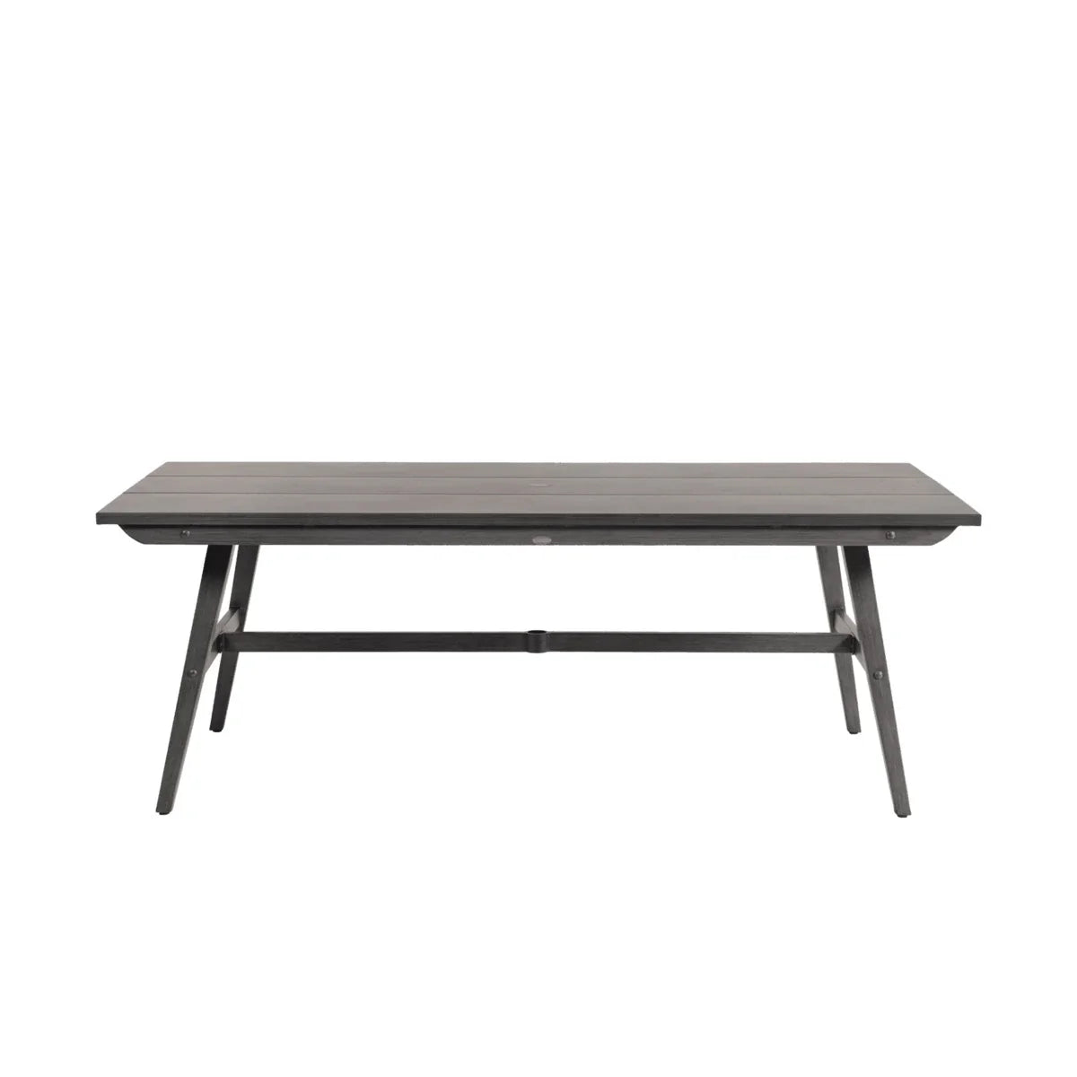 Canbria 82" x 44" Rectangular Bench Table with Umbrella Hole