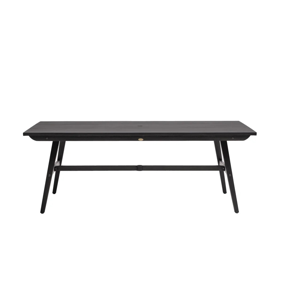 Canbria 82" x 44" Rectangular Bench Table with Umbrella Hole