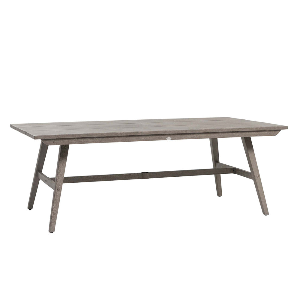 Canbria 82" x 44" Rectangular Bench Table with Umbrella Hole 