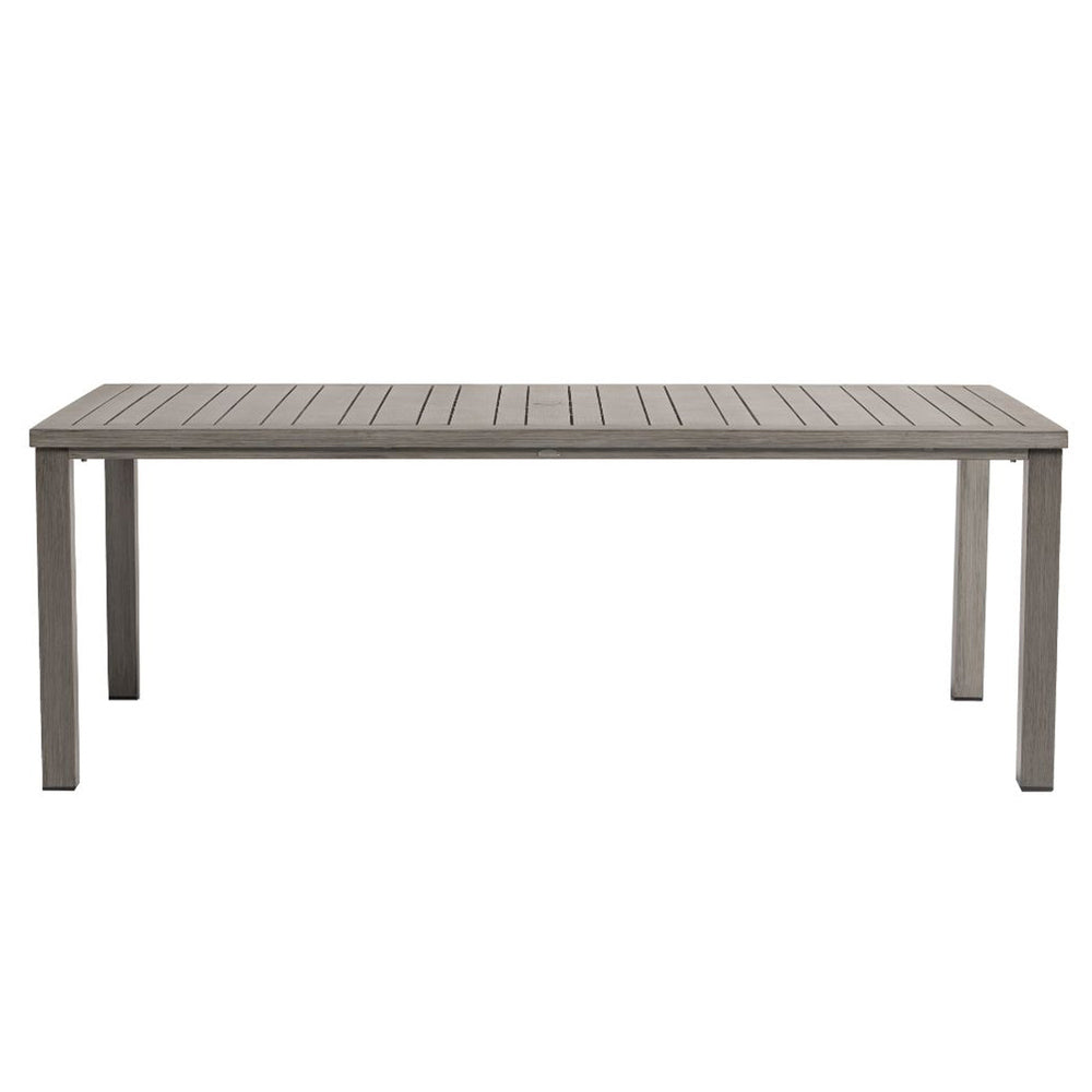 Canbria 84.25" x 44.25" Rectangular Dining Table with Umbrella Hole 5