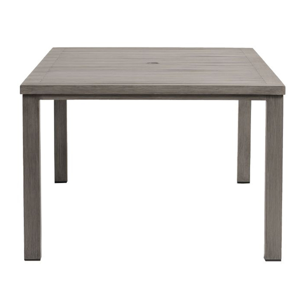 Canbria 84.25" x 44.25" Rectangular Dining Table with Umbrella Hole 6