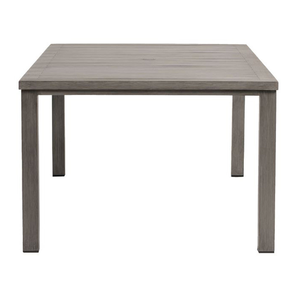 Canbria 84.25" x 44.25" Rectangular Dining Table with Umbrella Hole 7